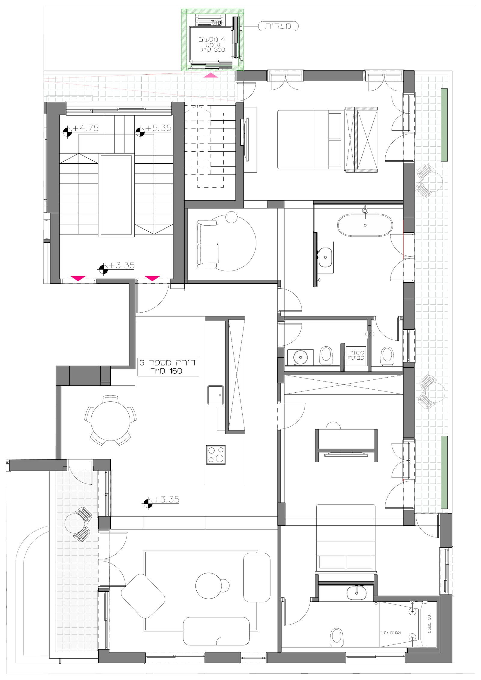 The Designer, floor plan, Hayarkon 70