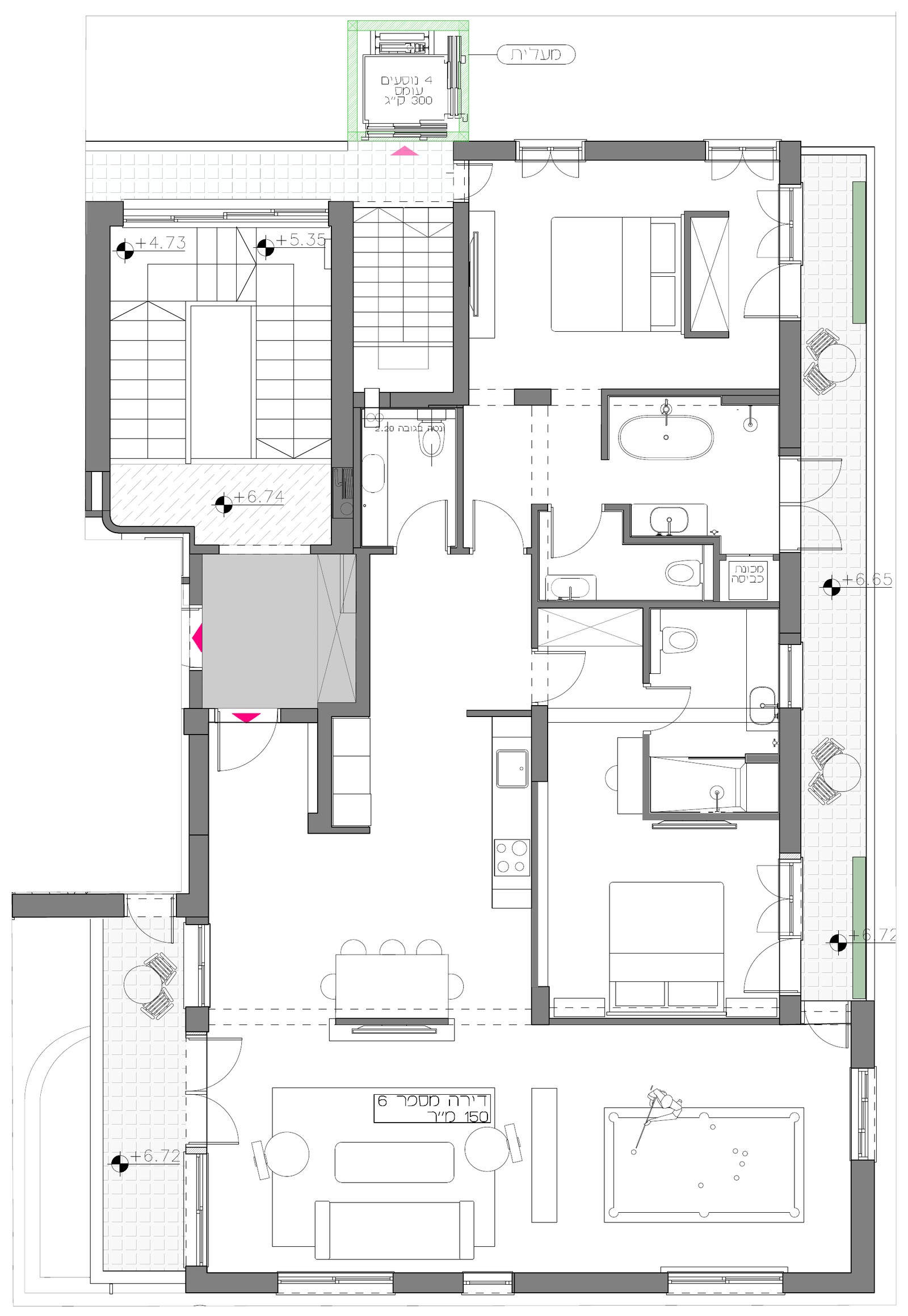 The Entrepreneur, floor plan, Hayarkon 70