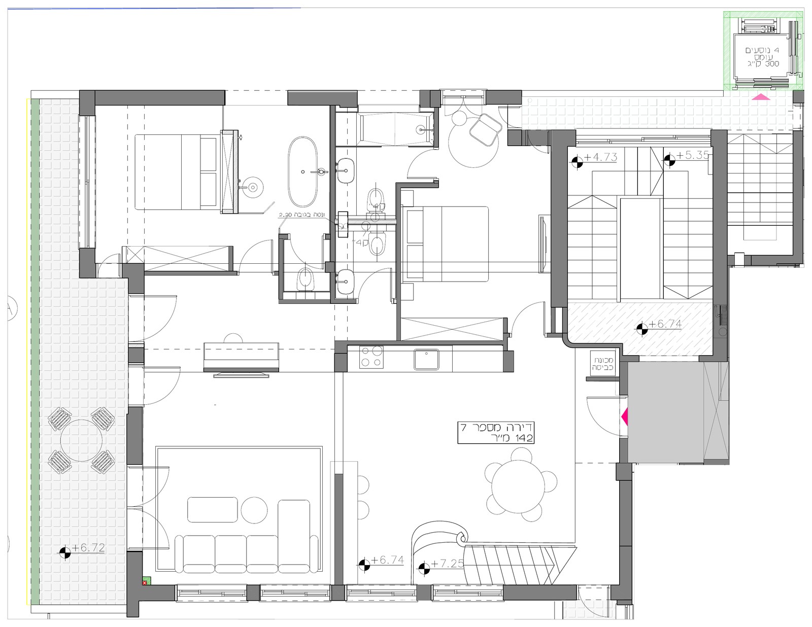 The Chocolatier, floor plan, Hayarkon 70