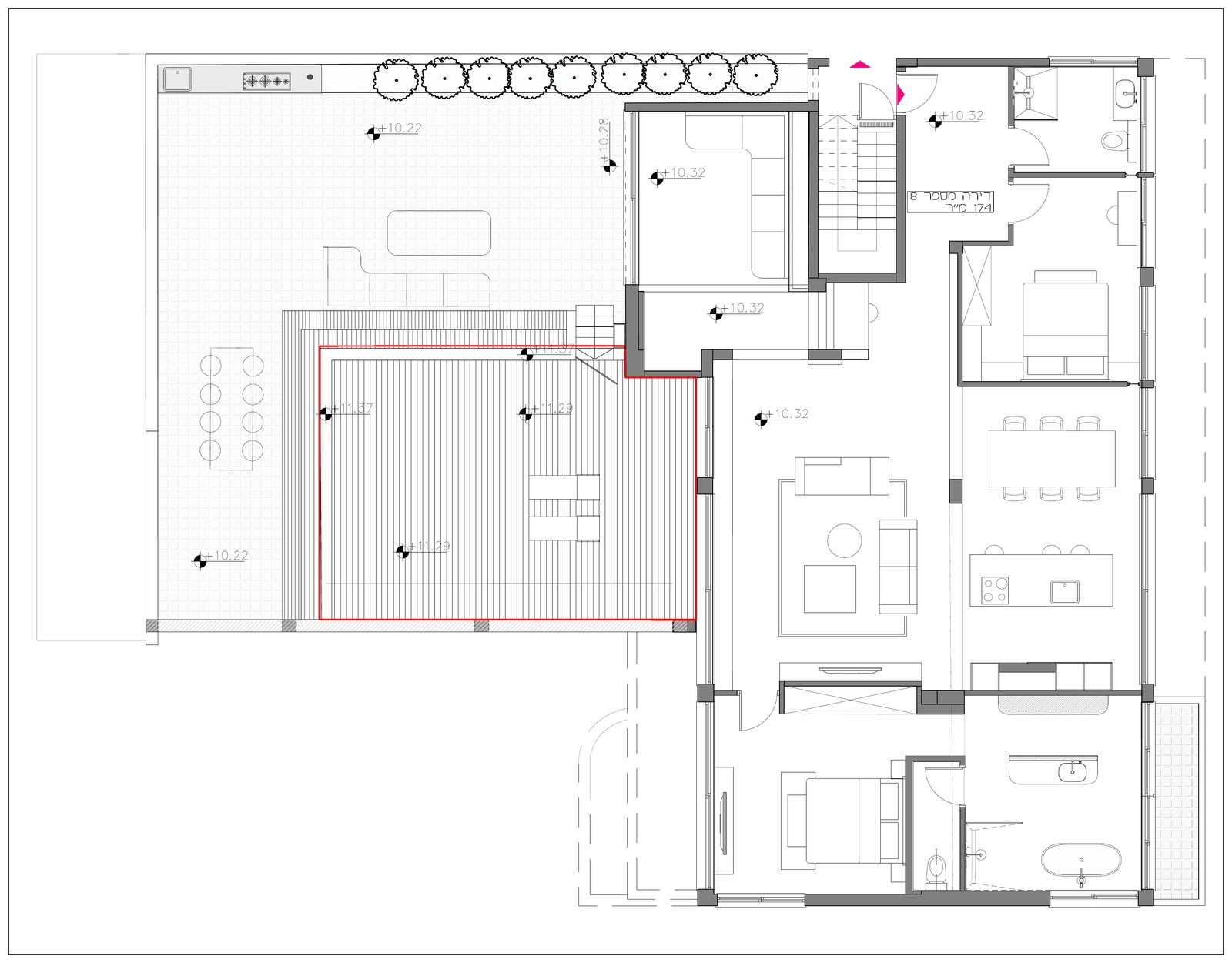 The Modernist, floor plan, Hayarkon 70